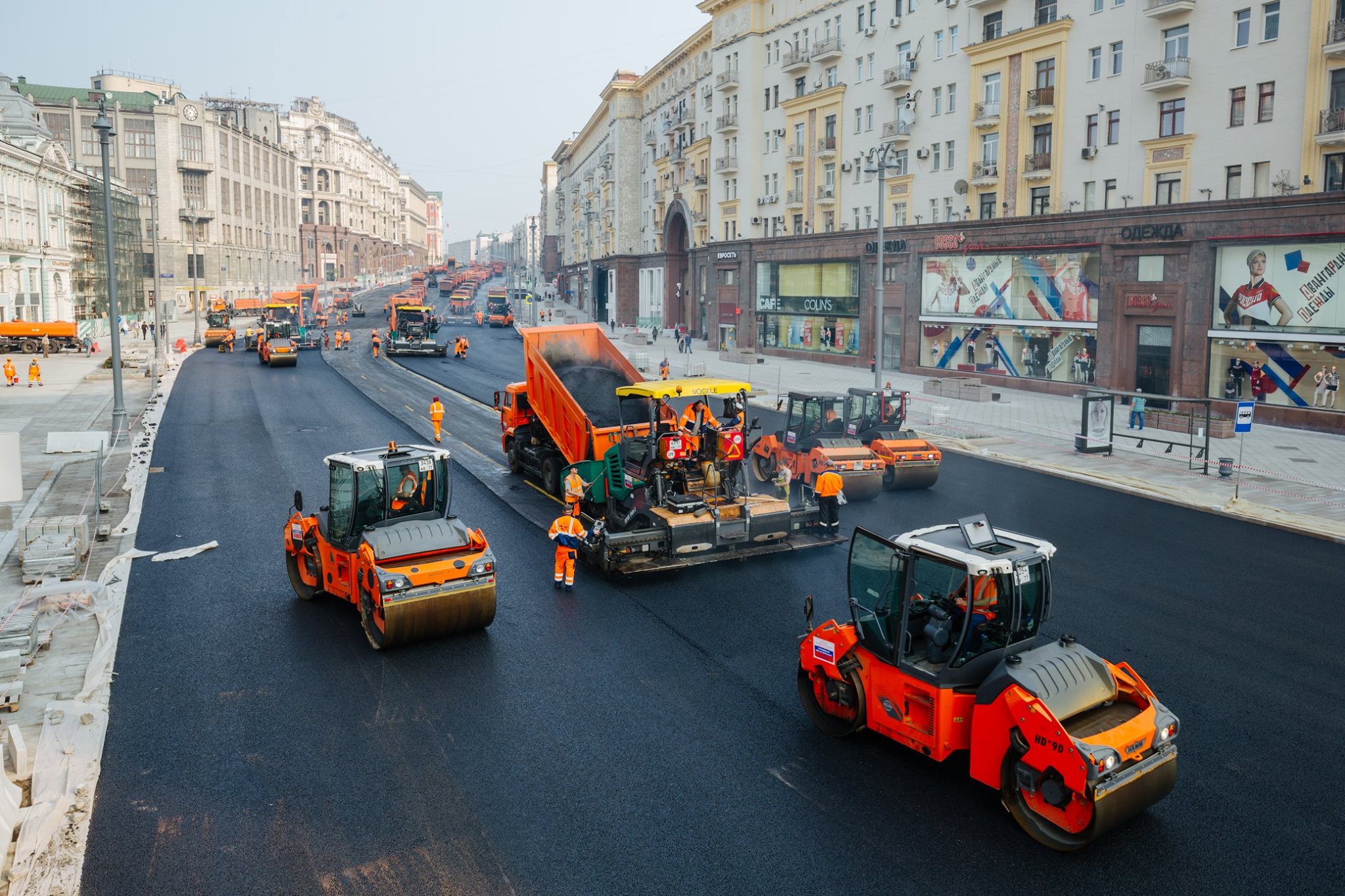 Укладка асфальта в Москве 